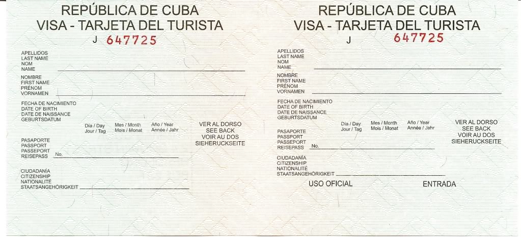 Tourist Card - Visa Tourist Card